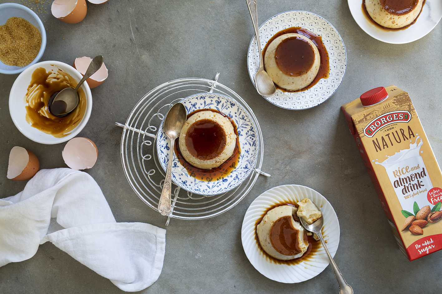 Borges - Almond crème caramel recipe