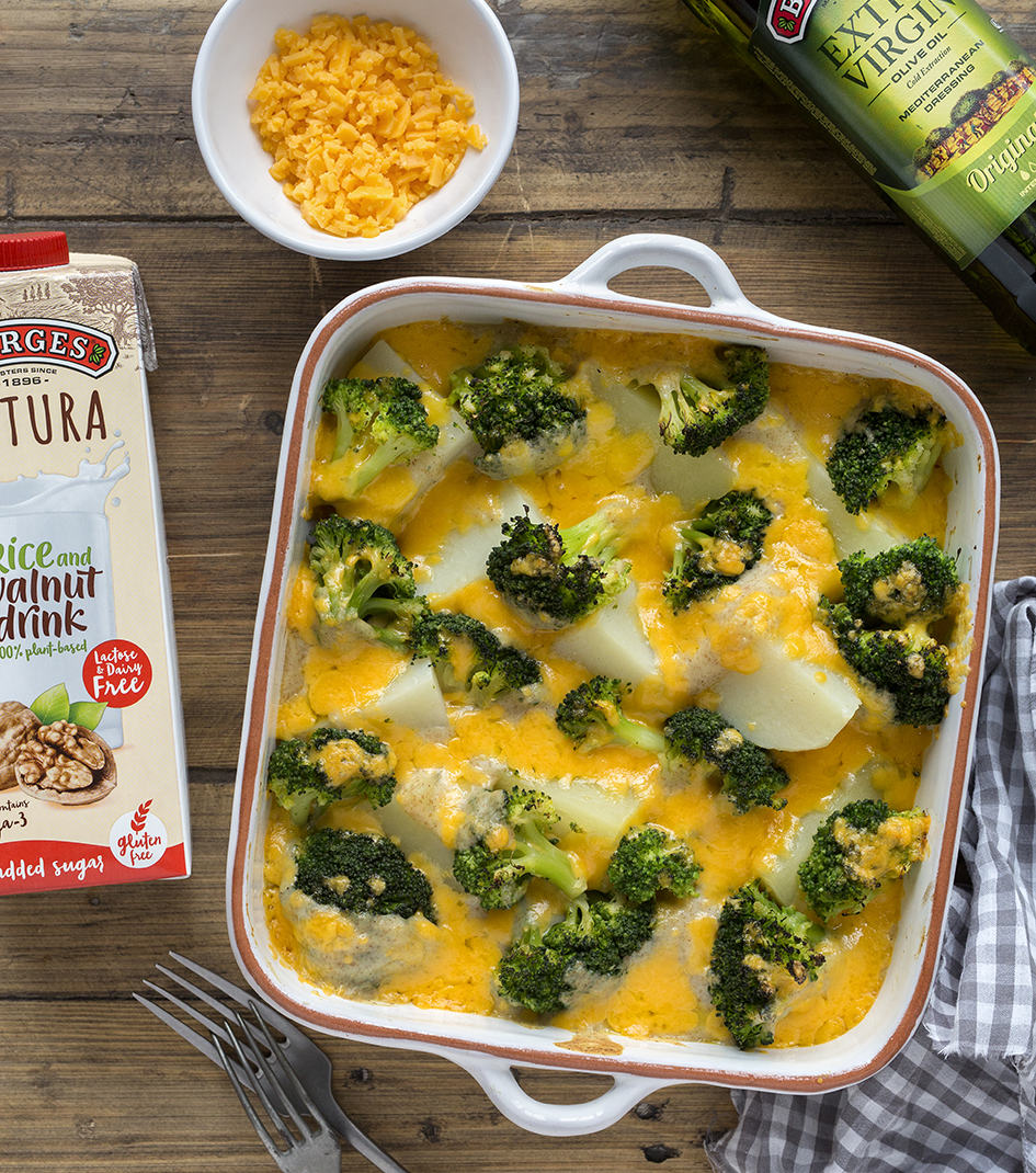 Borges - Baked potatoes with cheese and broccoli
