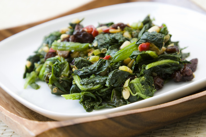 borges recipe - spinach stir-fry
