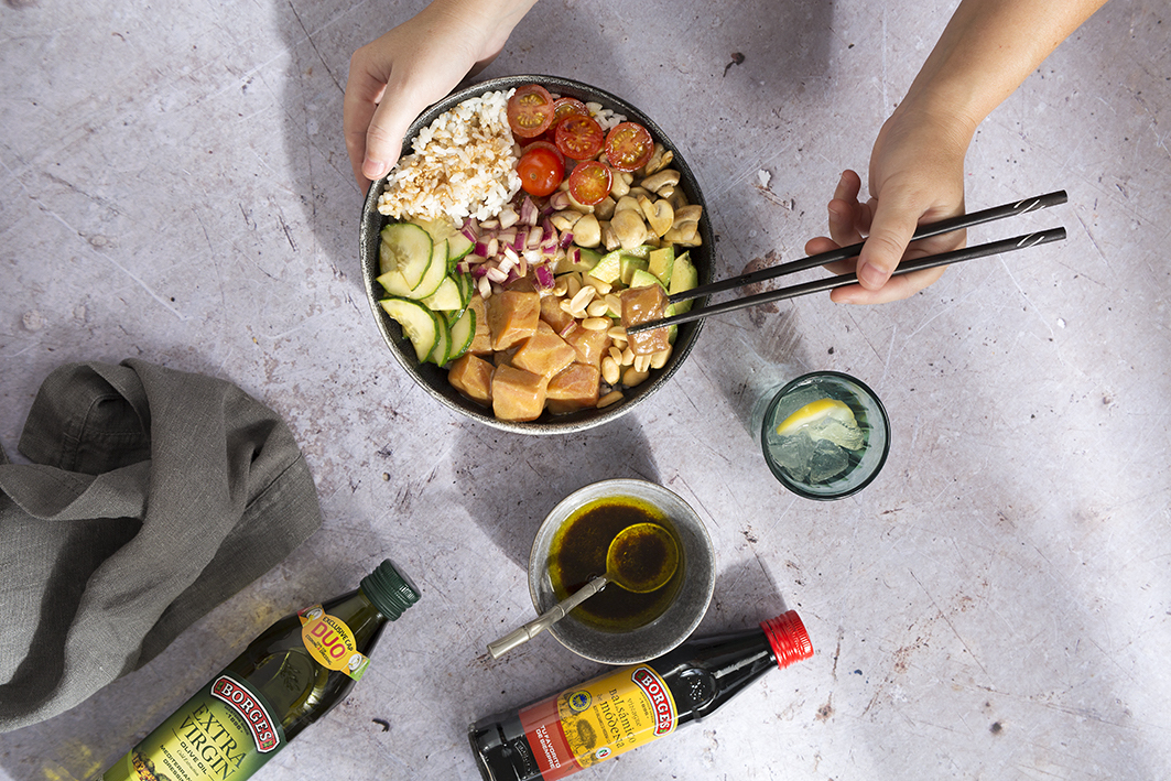 A healthy and easy Poke-bowl