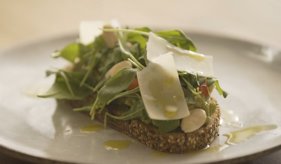 Avocado and parmesan toast