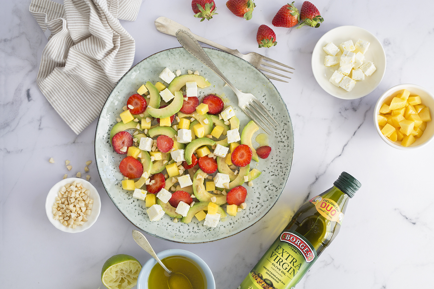 Healthy avocado salad